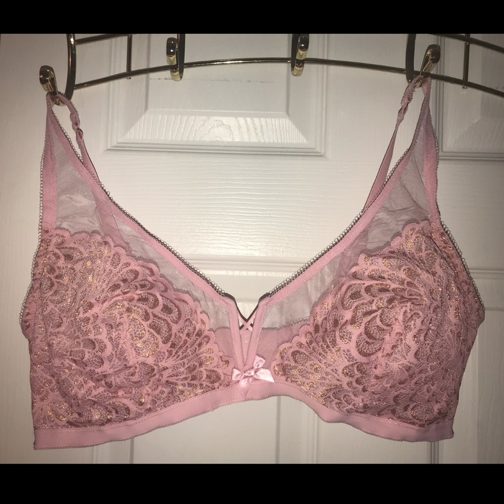 Savage X Fenty metallic lace bralette